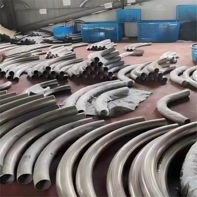 Buen precio Fittings de tubos de titanio de aleación de grado 12 630 mm Tubo de curva de titanio en línea